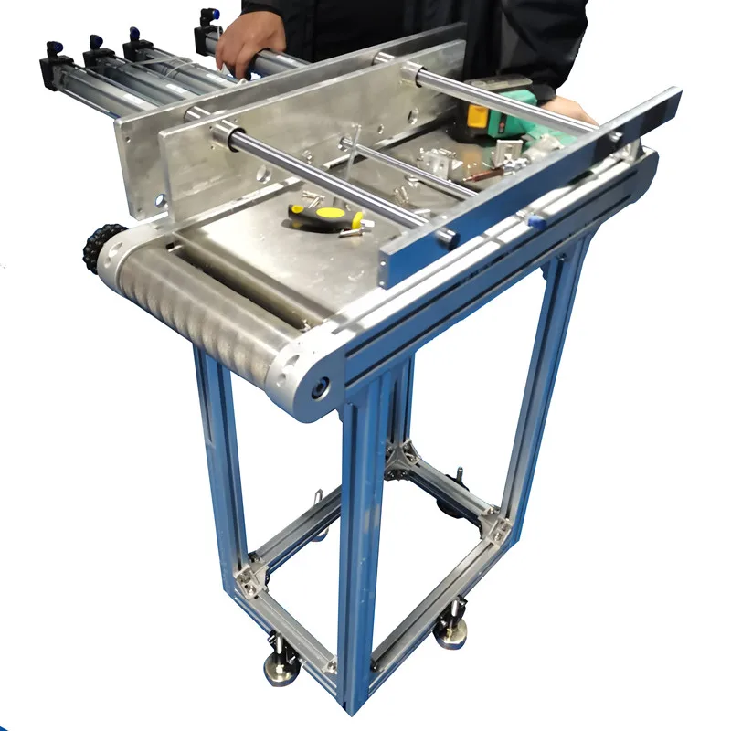 Factory Professional Custom Adjustable Assembly Line Belt Turning Machine Equipment Small Incline Angle Belt Conveyor/Dip Angle