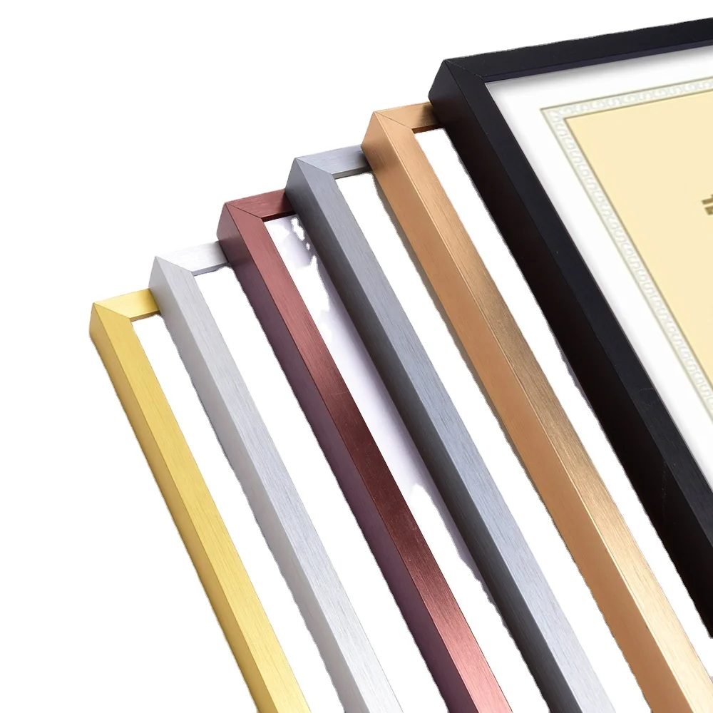 Глянцевая анодированная Матовая рамка для фотографий алюминиевая профиль украшения стен дома