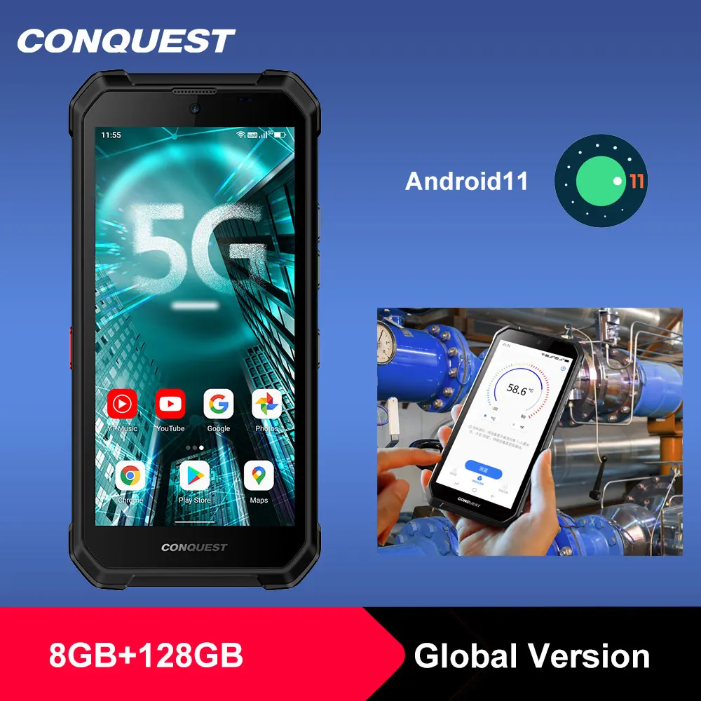 CONQUEST S21 Anti-explosion protective ATEX IoT solution terminal rugged mobile phone in abu dhabi 4G 5G for petroleum industry