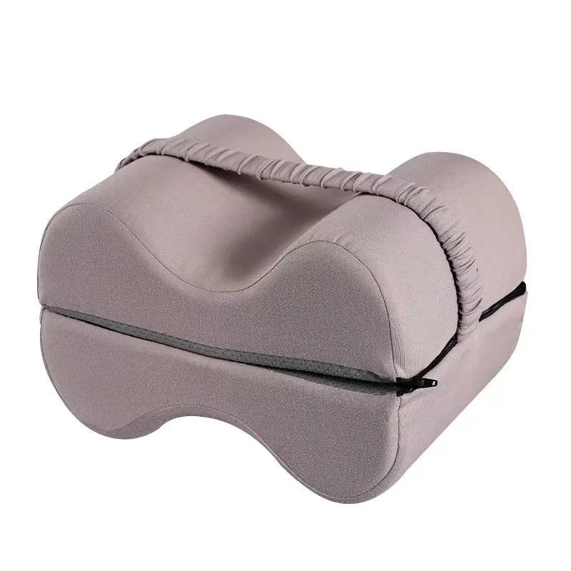 Half-Cylinder Shape Leg Support Pillow Memory Foam Feet Rest with Elevation Wedge for Airplane