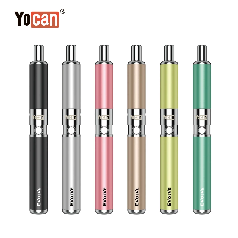 OEM ODM Electronic Vape Pencil Pen Yocan Evolve-D 650mAh Herbal Vaporizer Empty Vaping Device Dry Herb Electric Smoking Pen