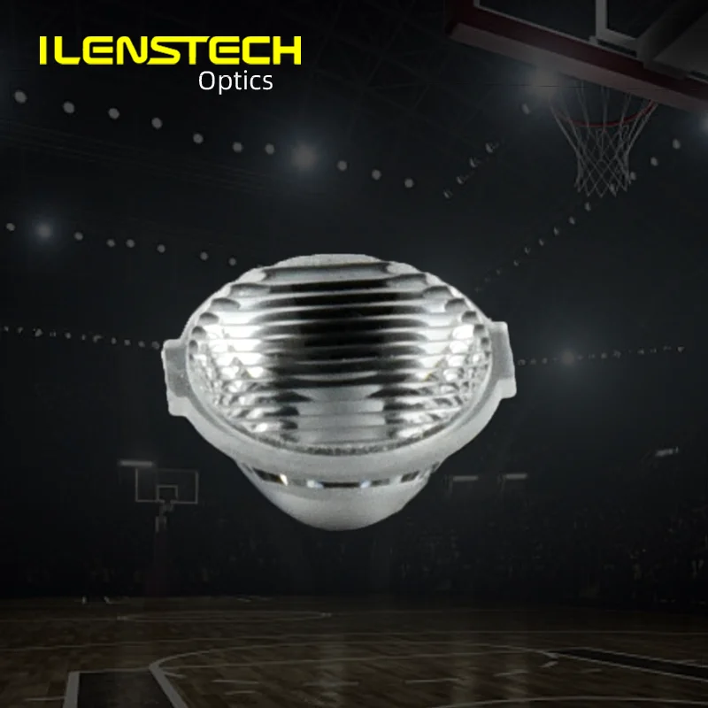 ilenstech led lens for wall washer retail lighting 13mm acrylic secondary optics bi-angle lens