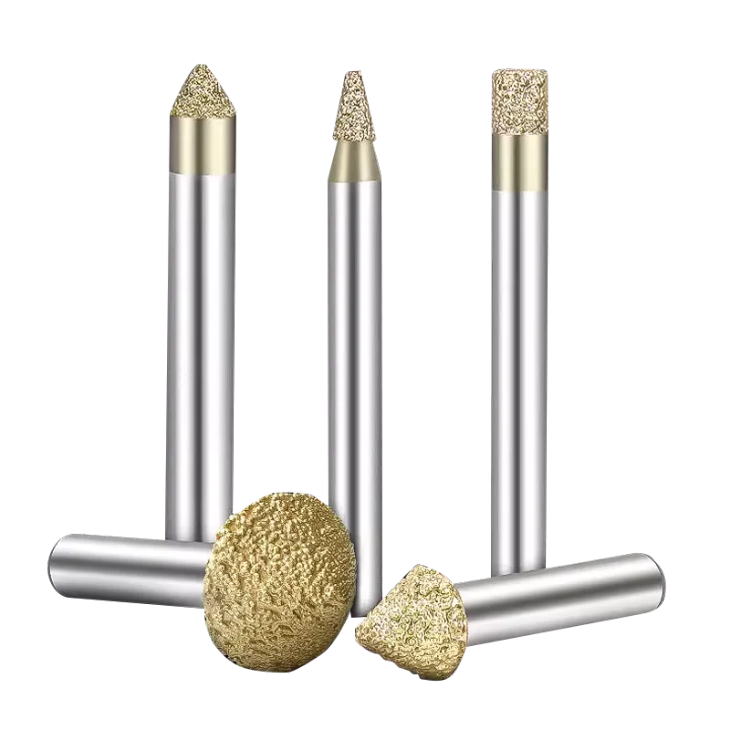 Qiye CNC turning tools diamond carving knife Inscribing knives Mushroom head cutter for stone granite