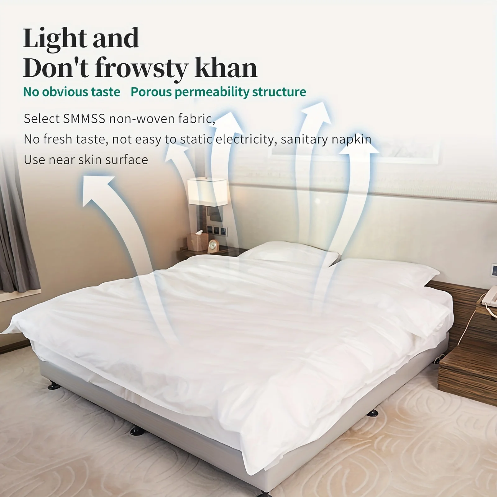 4 Piece Bedding Set Disposable Portable Travel Hotel Business Trip Camping Hospital Train Set King Size Bed Disposable Bedding