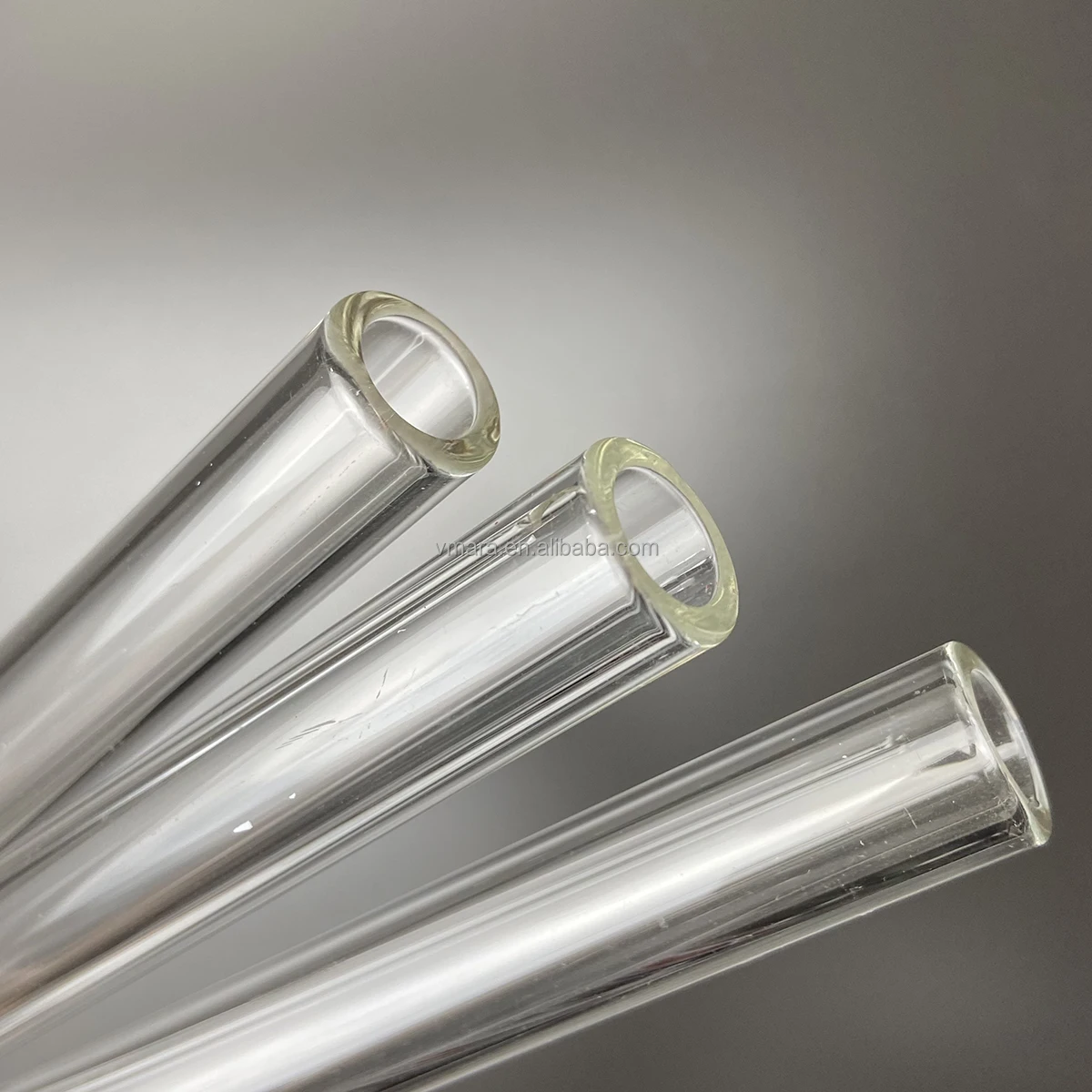 Оптовая продажа, прозрачная стеклянная трубка с логотипом на заказ, от производителя