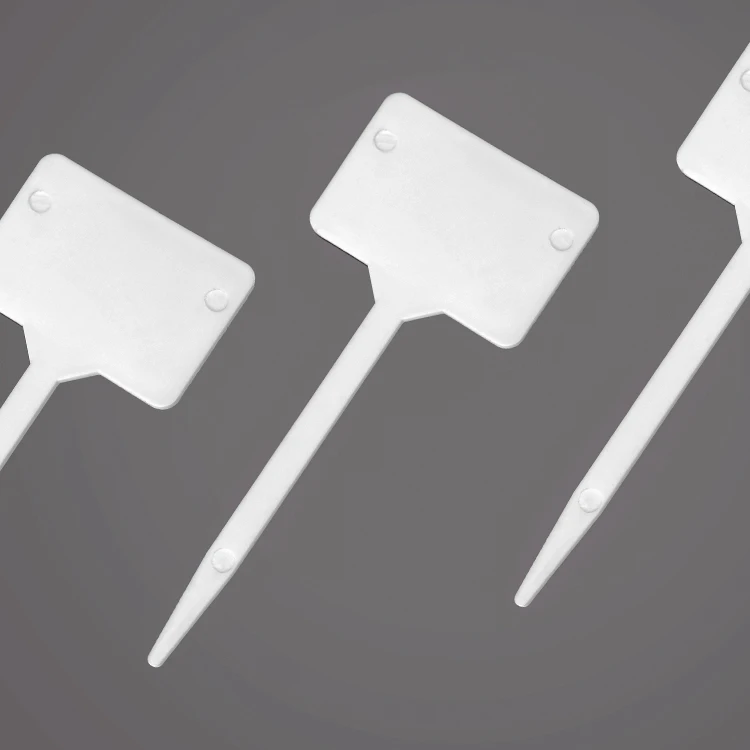 Plastic Garden Plant Pot Markers Stake Tags Yard Nursery Seed Label Garden Work Garden Accessories Support All-season White