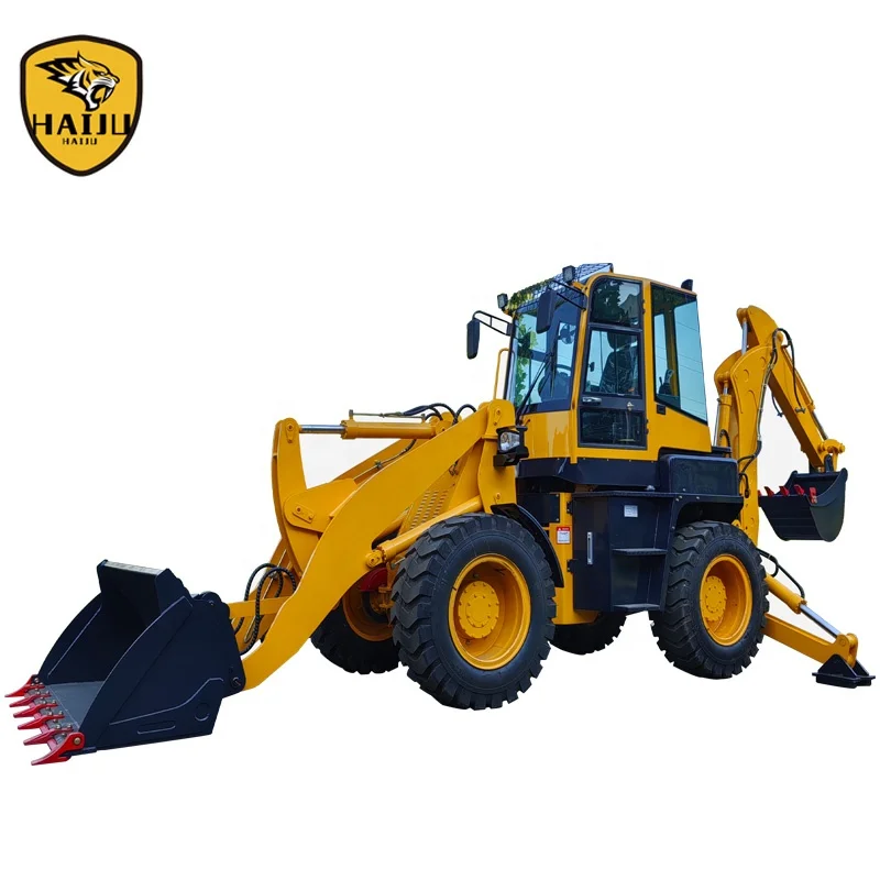 Factory Direct Hydraulic 4WD Backhoe loader WZ40-30 With Breaker