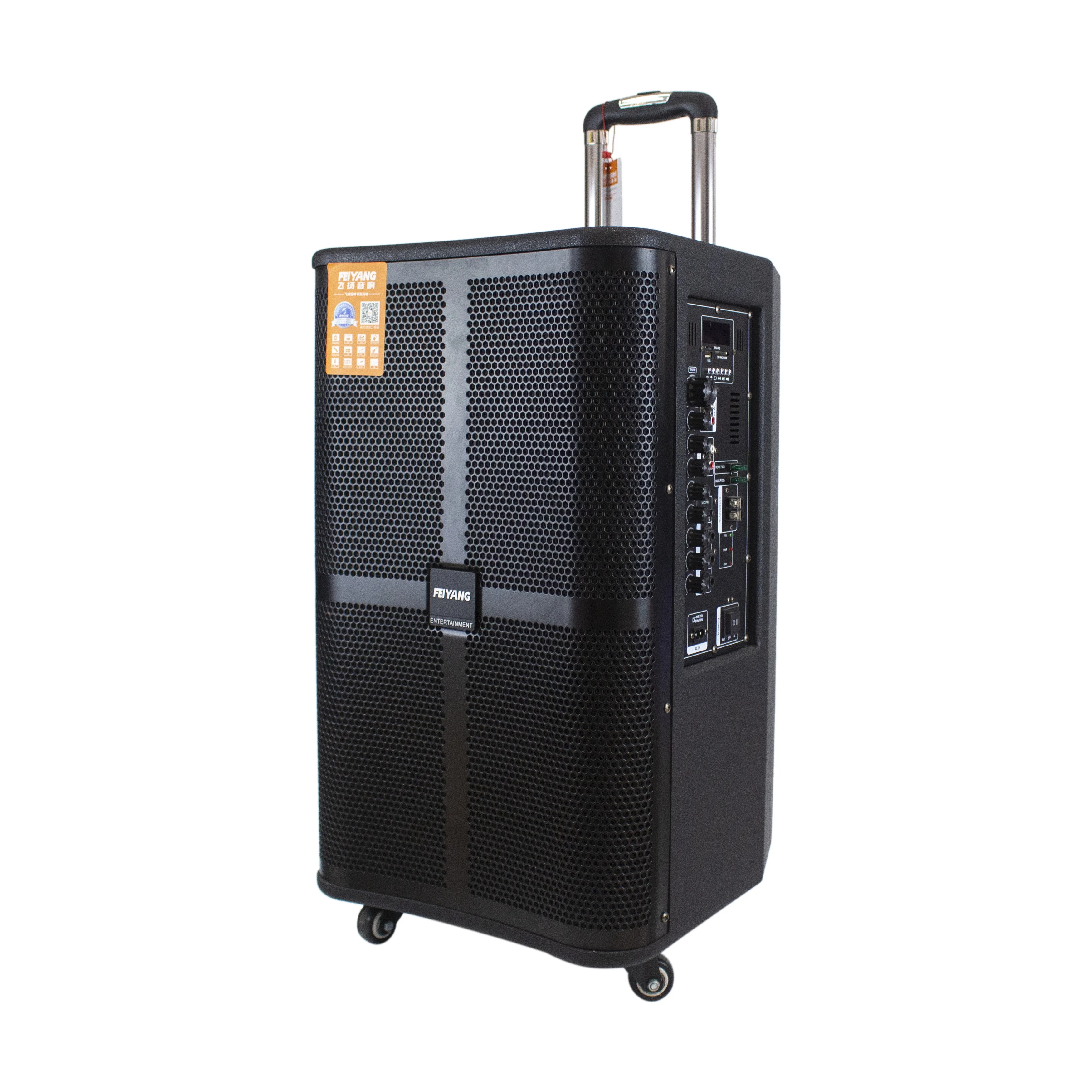 Gd12-15 120 Вт свинцово-кислотная батарея 12 в 30 Ач Temeisheng караоке 15 дюймов DJ активный PA портативный Перезаряжаемый динамик на колесиках