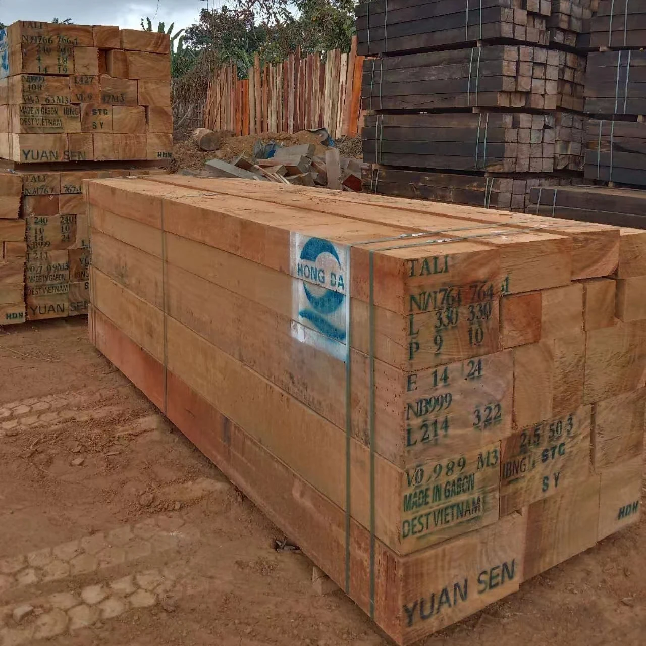 Торговый бренд Yuansen, буровая древесина Tali из Габона, высокое качество по низкой цене