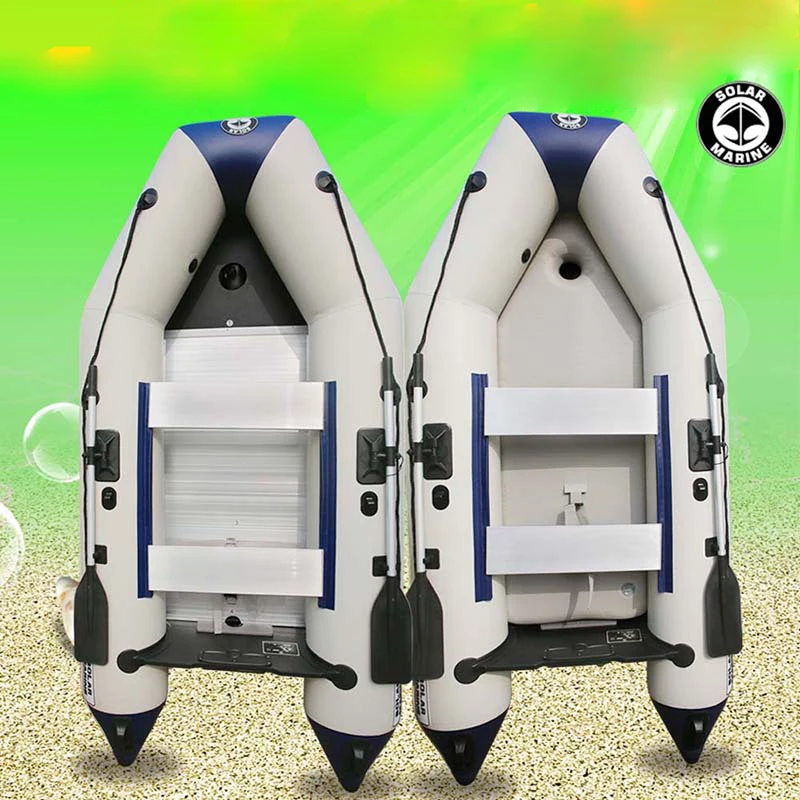Inflatable PVC Rowing Fishing Boats Canoeing Air Deck Bottom Boat Kayak Drop Stitch Paddle Inflatable Fishing Canoe Kayak