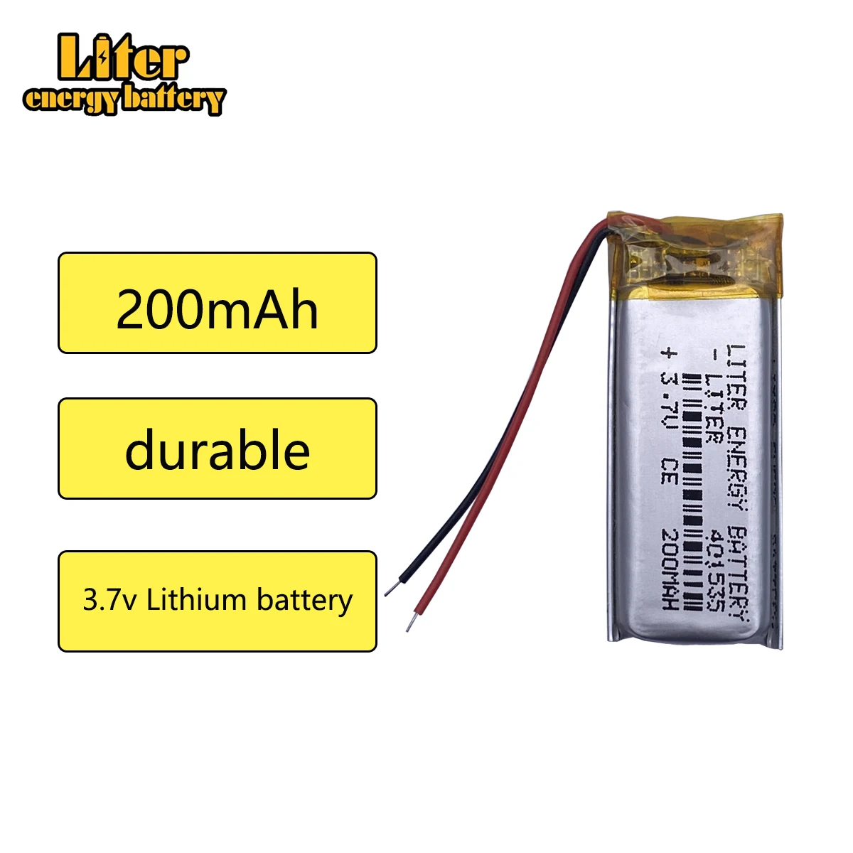 3.7V 200mAh 401535 Polymer Lithium Ion Li-Ion Battery for Earphone TWS BATTERY HOUSE Headphone