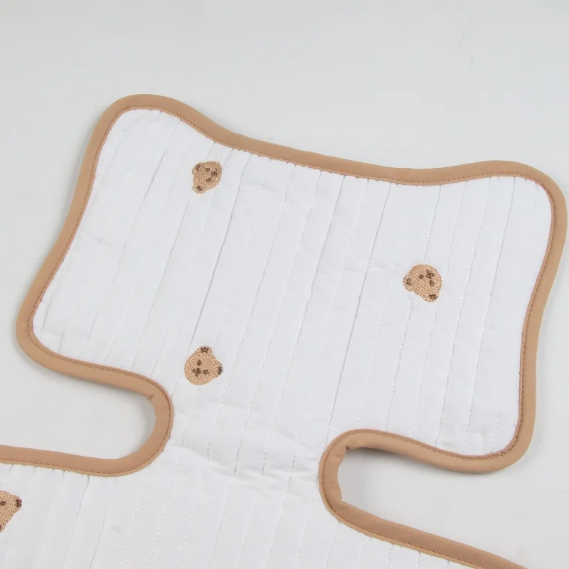 Baby Autumn Multi-functional Cotton Super Soft Stroller Cushion With Embroidery