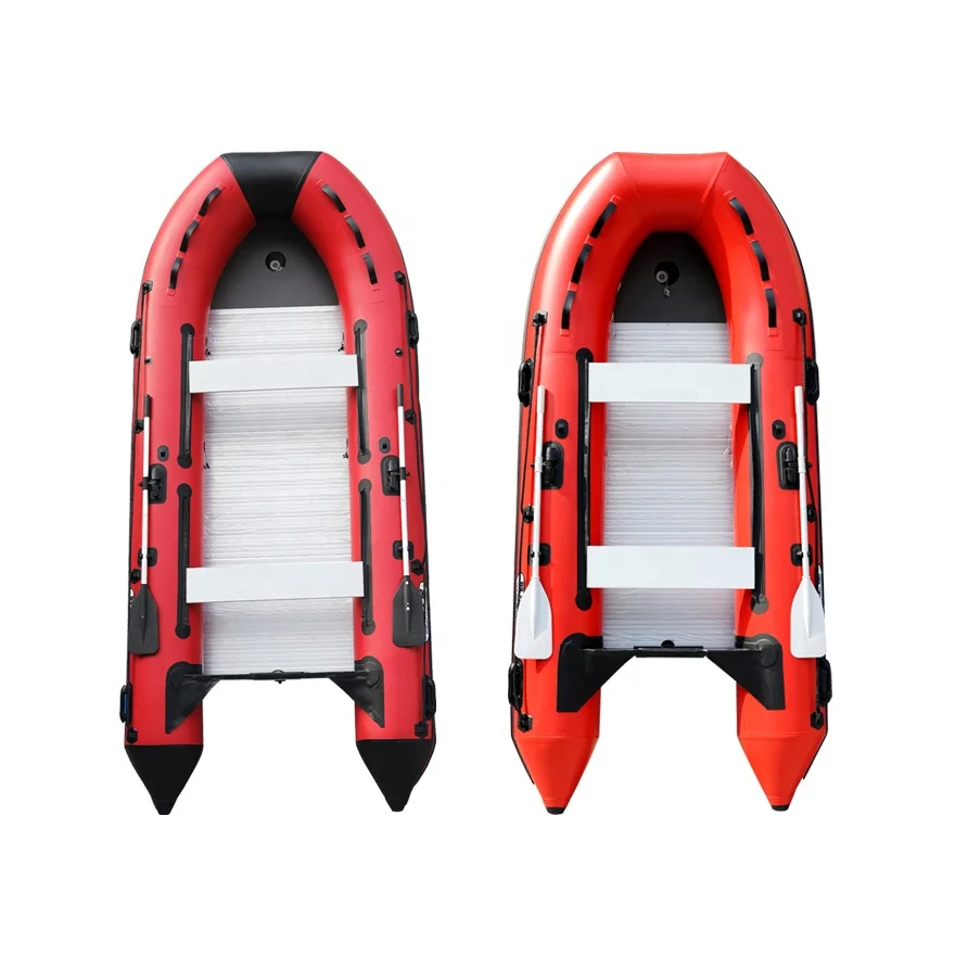 380*175cm 7 person inflatable rubber horus water rescue motor boat with aluminum floor