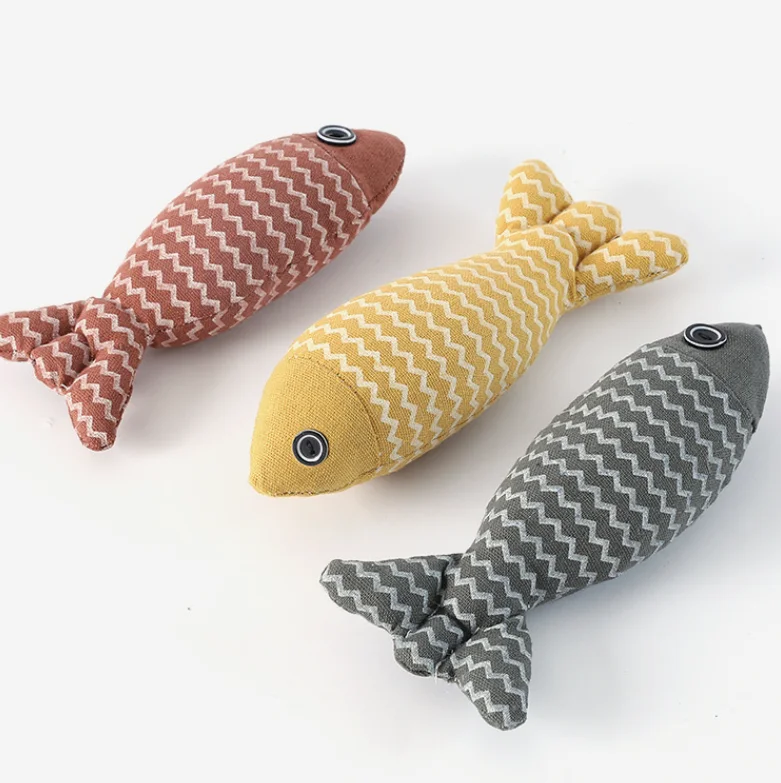 Funny cat toy fish pillow for cat custom pet toy yangzhou factory low price pet toy