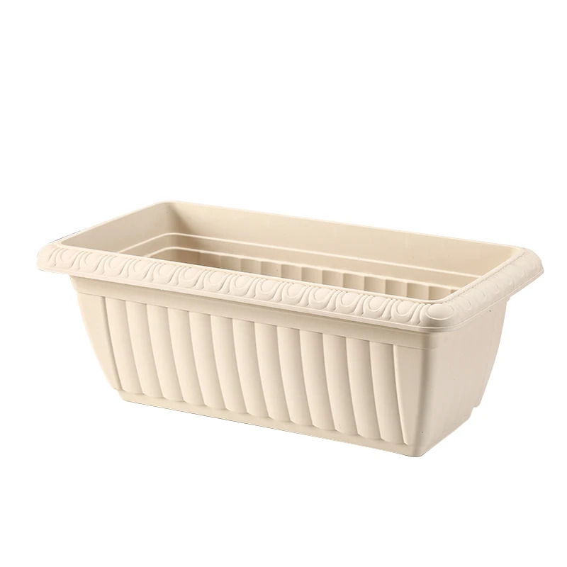 
The balcony vegetable pots rectangular plastic flower pots garden pots 
