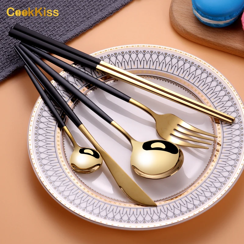 Португальские высококачественные многоразовые зеркальные полировочные столовые приборы с длинной ручкой ложки вилки ножи набор столовых приборов из нержавеющей стали