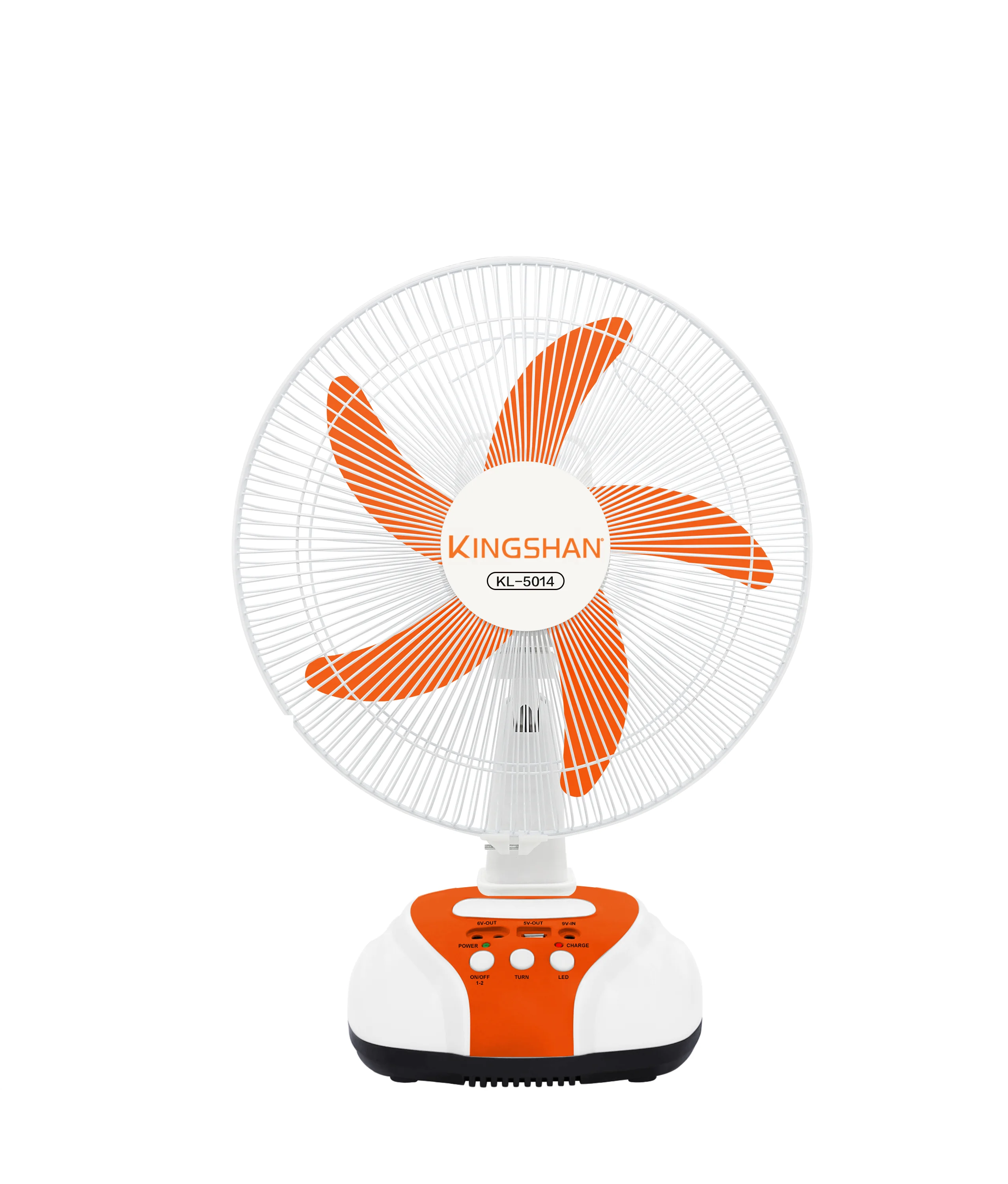 Emergency 14 Inch Electric Solar Power Stand Charging With Led Light Desk Top Reachable Ac Dc Table Fan