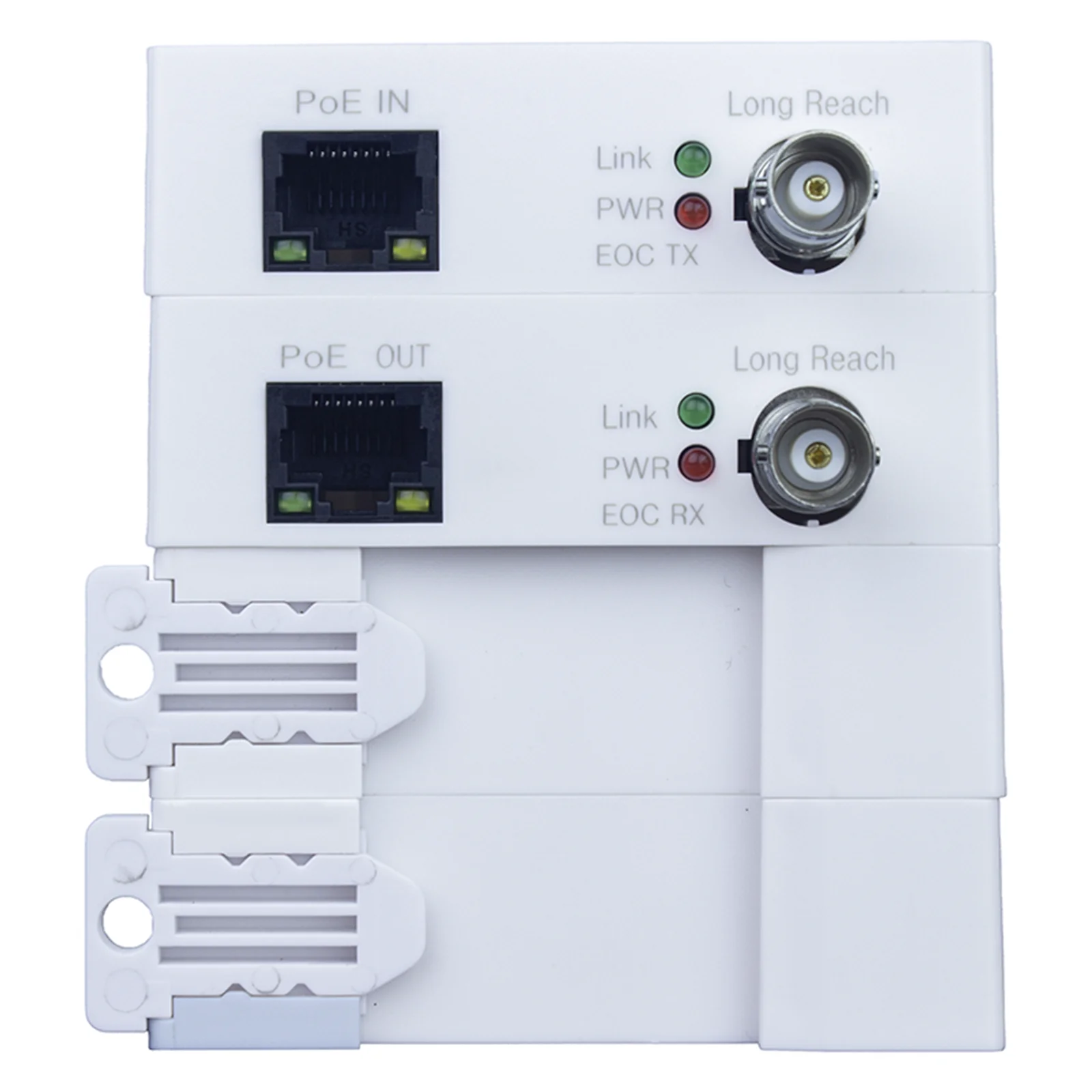 Ethernet Converter Over Coaxial Cable Converter Single Channel Passive Power Transmitter for CCTV IP Cameras Security Systems