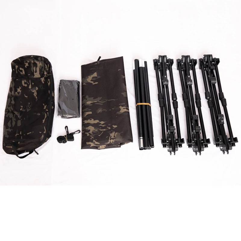 Heavy Duty Max Bearing 250kg Folding Cot Outdoor Portable High Quality Camping Single Bed