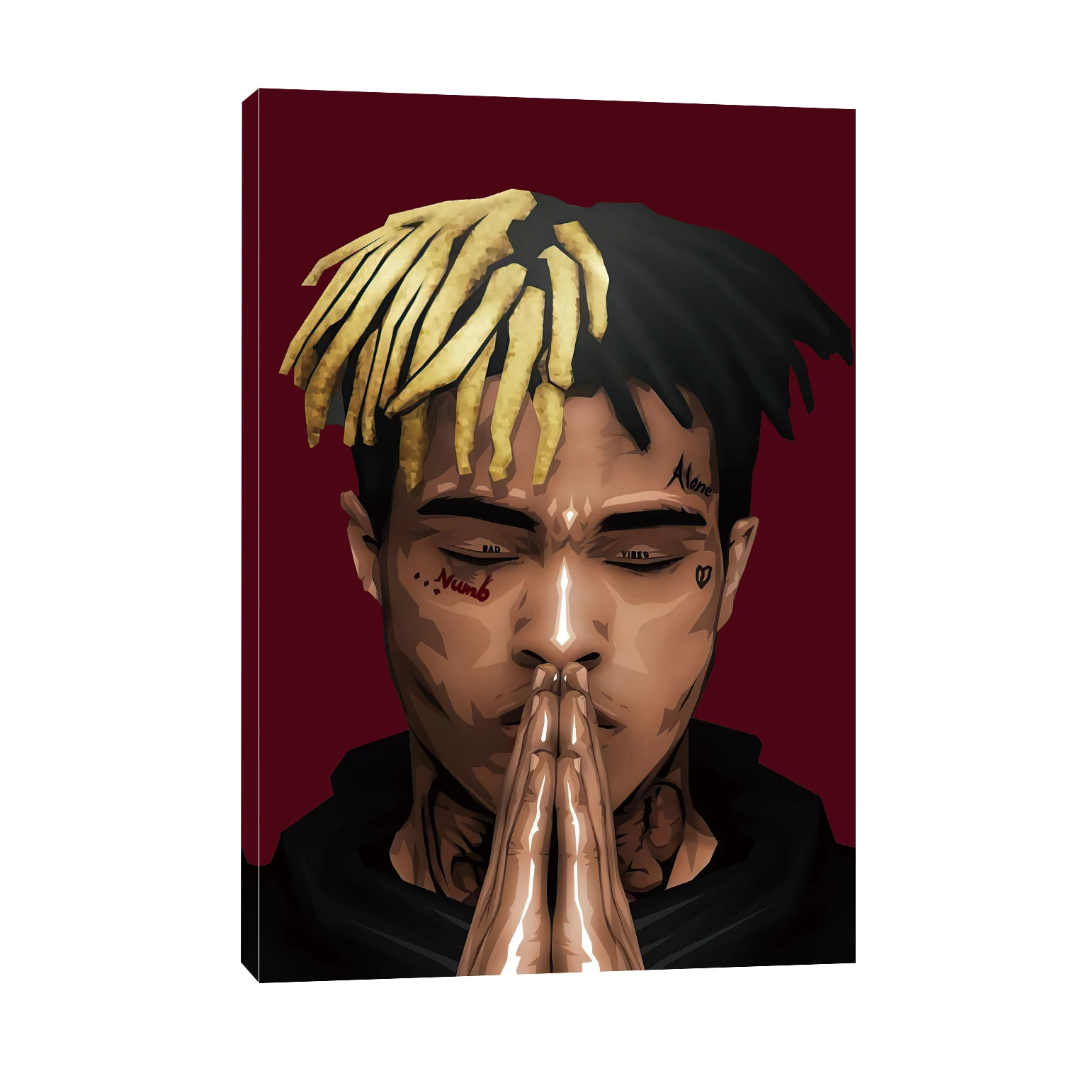 Rap star XXXTentacion Hip-Hop culture  picture print on canvas and poster wall art pop painting for room and home decoration