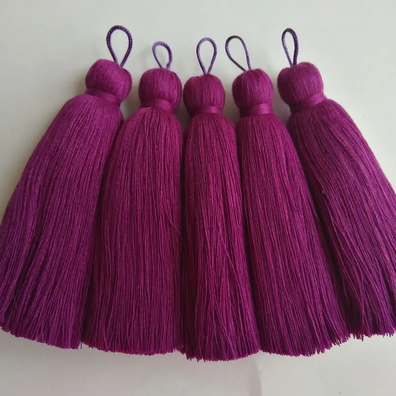 Заводской пользовательский бесплатный образец 700 цветов большой 1,2 см хлопок кисточки для ювелирных изделий