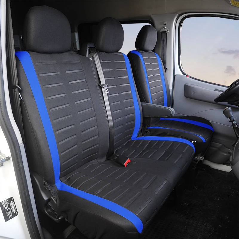 
Fashion Sport Matching Color Pattern 1+2 Transporter Van Universal Truck Seat Covers 