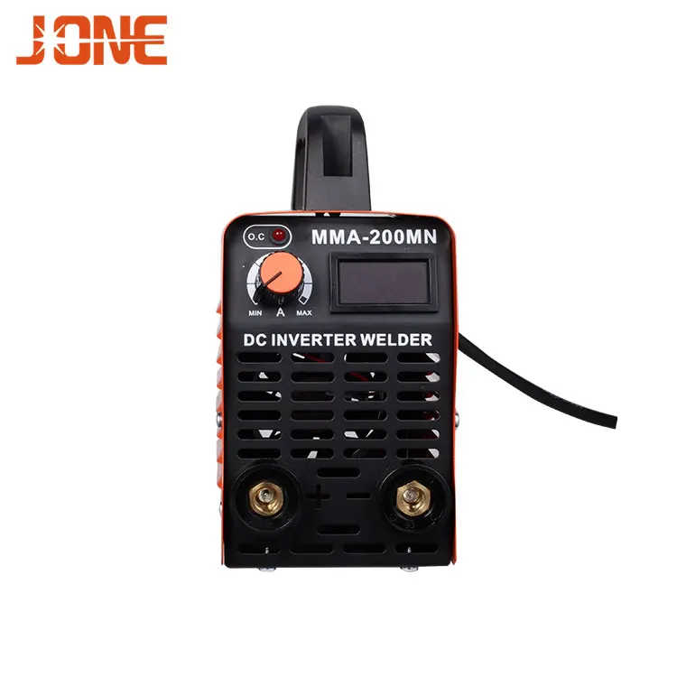 
JONE Cheap price High frequency portable micro 220v igbt arc mini inverter welder mma-200 welding machine 