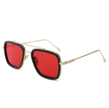 2019 New customized  brand oversized vintage tony stark iron man sunglasses