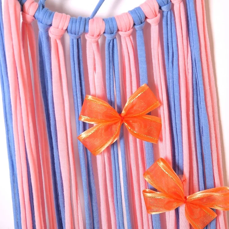 Ins Kids Rainbow Unicorn Profile Dream Catcher Kids Nursery Bedroom Wall Hanging Decoration Fluffy Tassels Unicorn Dream Catcher