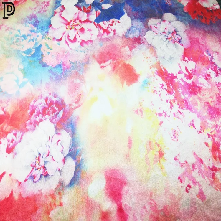 High Quality Polyester Korean Velvet Velvet Digital Printing Fabric