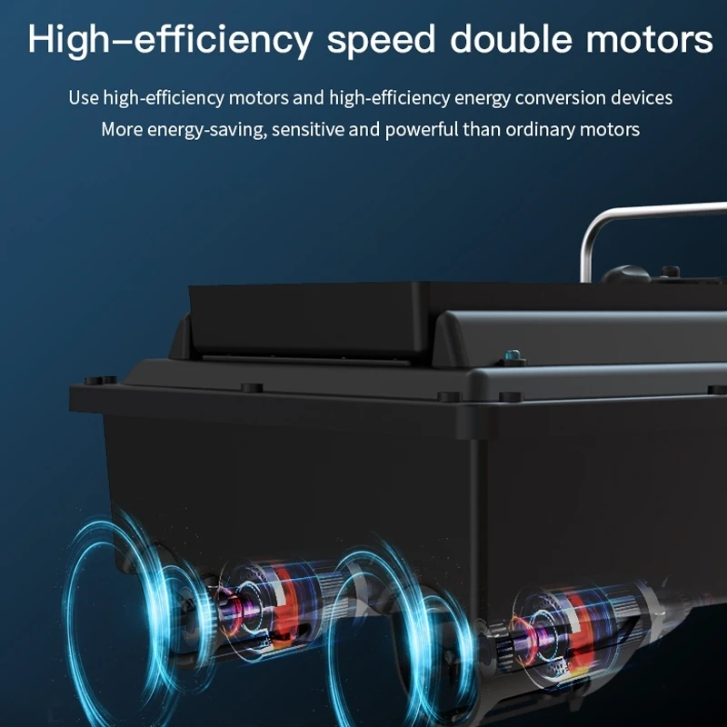 2025 Good Quality Price D16B GPS Double Motors Outdoor Rc Bait Fishing Boat