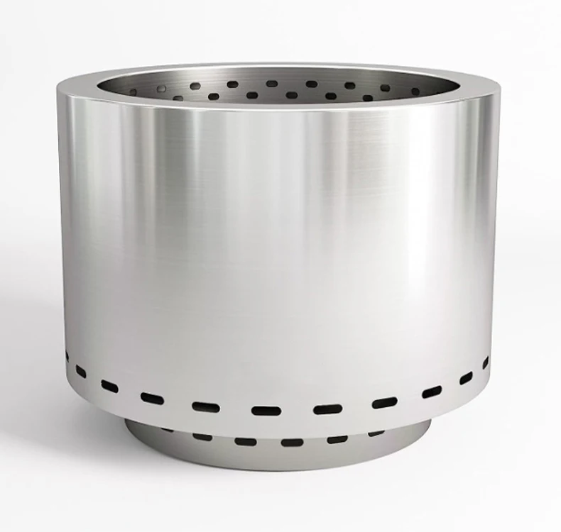 Stainless Steel 304 Outdoor Bonfires Brazier Stove Smokeless Charcoal Camping Solo Fire Pit Portable pellet fireplaces