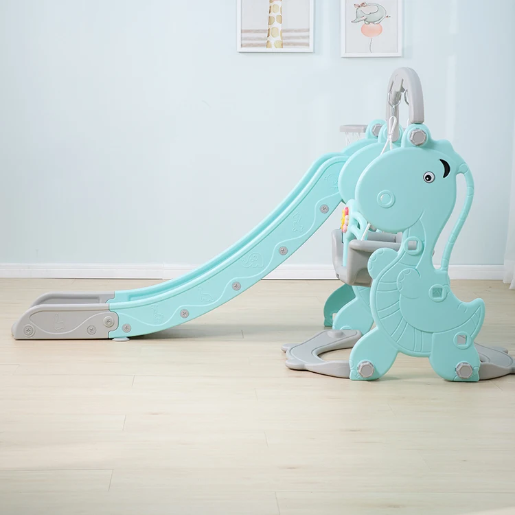 New Style Colorful Hot Sale Toys Kids China Games Indoor Baby Plastic Slide And Swing Set