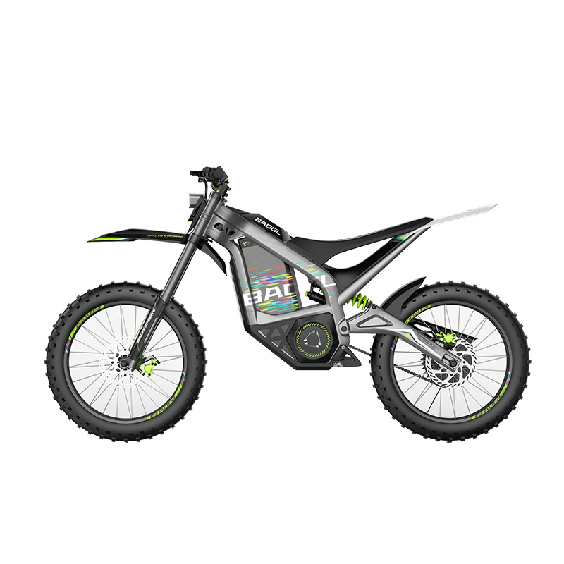 Two Wheels Pit Bike 72V Electric Motorbike 3000W Large Power 80KMH High Speed Electric Motorcycle with 30Ah Lithium Battery