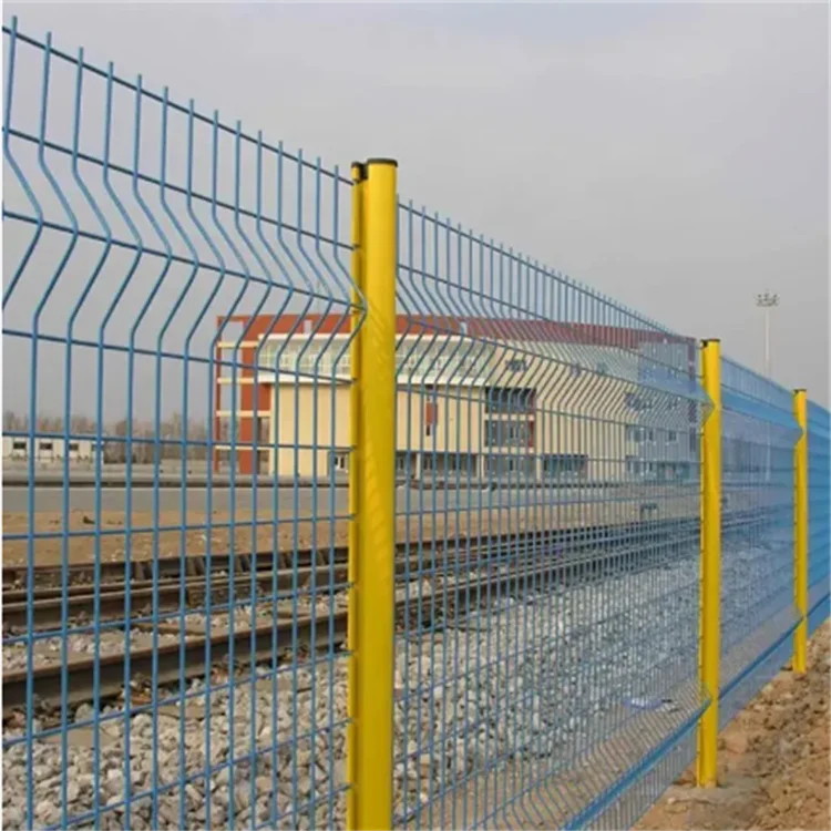 Outdoor Decorative Garden Security 3d Bending Security Fence Galvanized Fencing With Welded 3d Bending Fence Wire Mesh