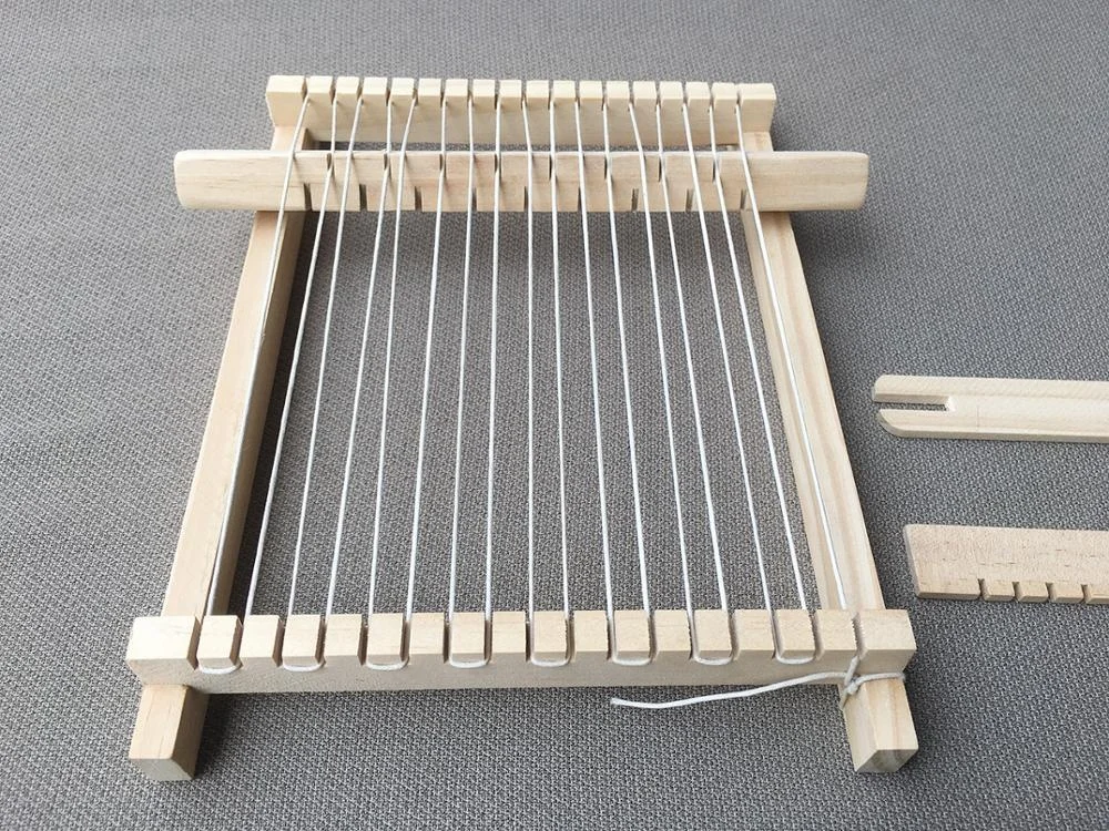 Handmade Craft Crochet Tool Knitting Tool Wooden Weaving Kit DIY Hobby Weaving Loom