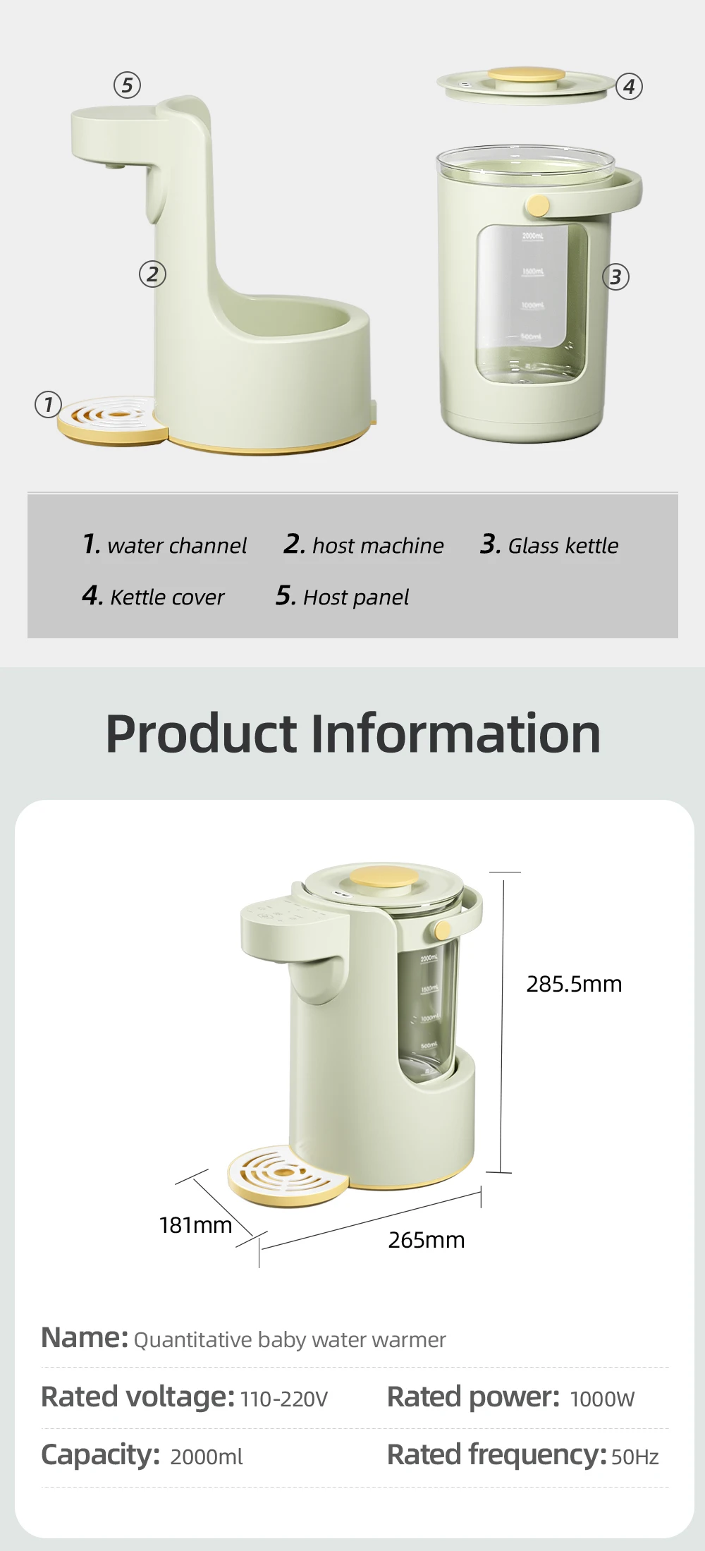 Automatically New Improved Formula Pro Advanced Formula Dispenser Machine with Accurate Temperature Control