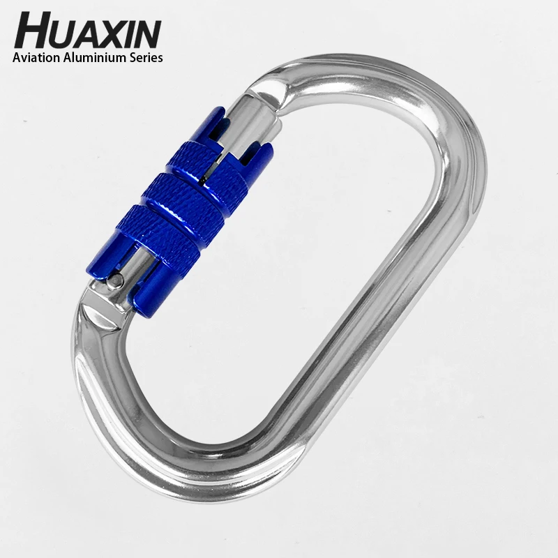 Heavy Duty 25KN 7075 Aluminum Carabiner  Auto Locking Water Electrolysis Snap Hook Fittings