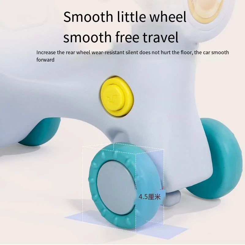 New Popular Baby Plastic Horse Toy Children Rocking Horse Toddler Stroller Rocking Animal Horse for Baby