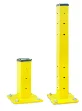 Heavy Duty Steel Post for Guard Rails 12 inch Height, Holes on Three Sides for Line or Right Angle Joint