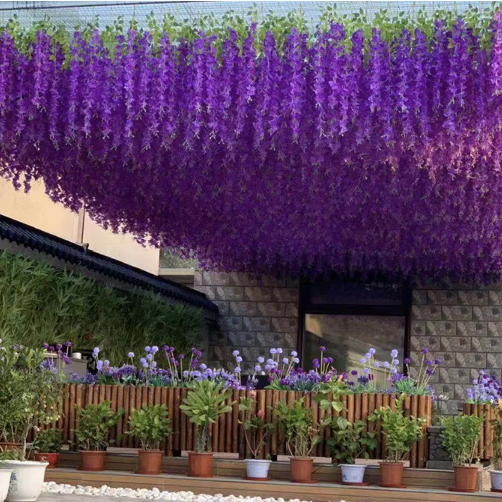 Artificial Flower Wisteria Bulk Artificial Flower For Decoration Wall Flowers