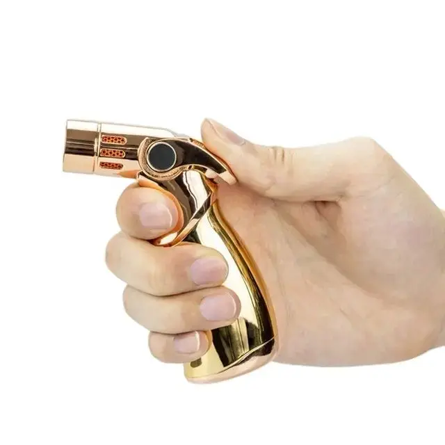 Mini portable Cigarette Gas Refillable Lighter Cigar Four Flames Jet Gun Torch Lighters