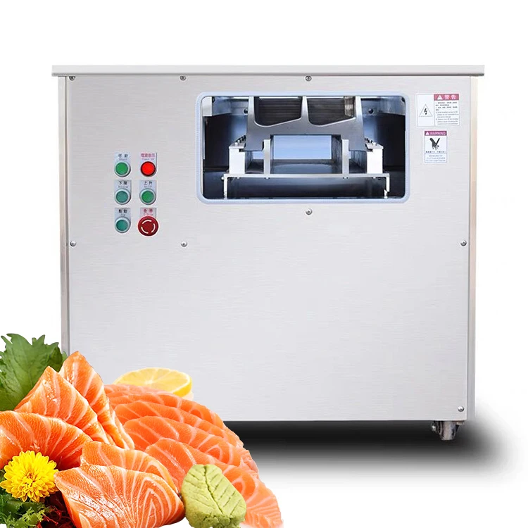 Tilapia Mossambica Slice Cutting Machine/ Fish Thin Fillet Slicing Machine/ Herring Fish Oblique Slice Cutting Machine