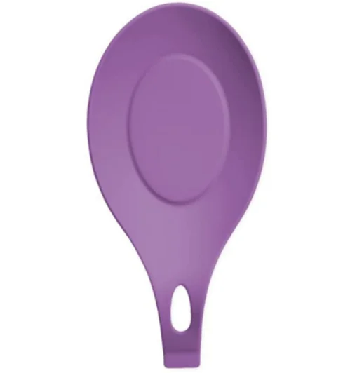 Кухонная силиконовая подставка для ложки, термостойкая Гибкая силиконовая кухонная утварь, подставка для ложки