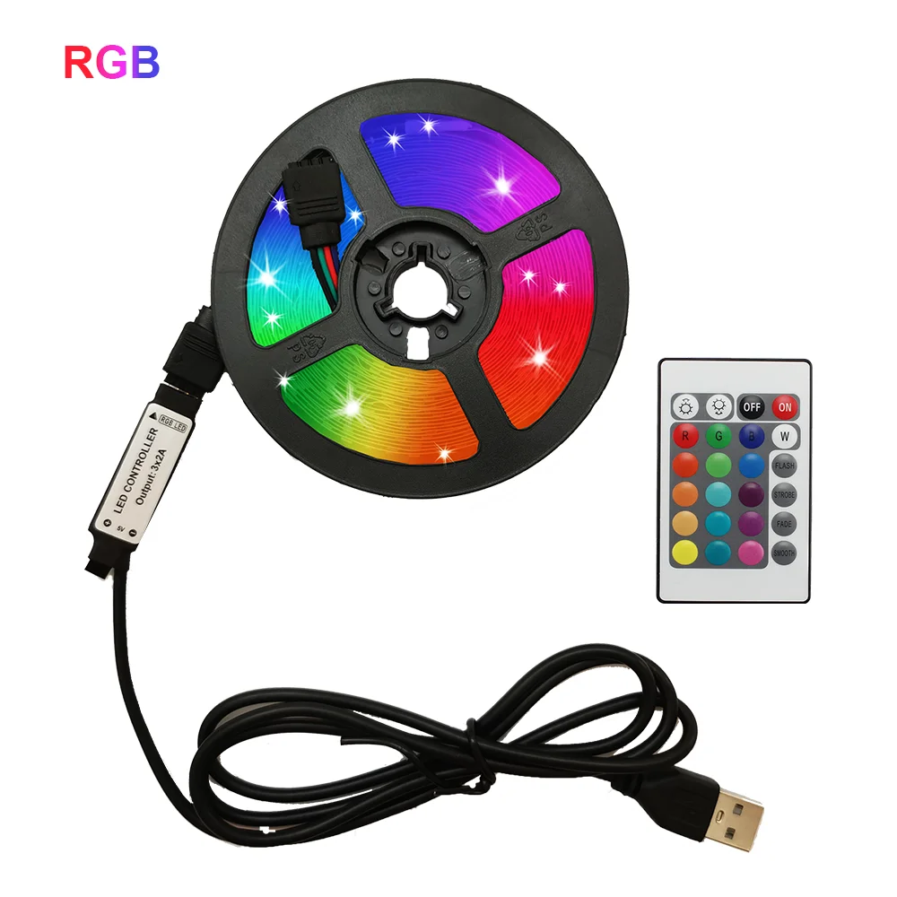 Лента RGB для украшения комнаты USB Светодиодная лента