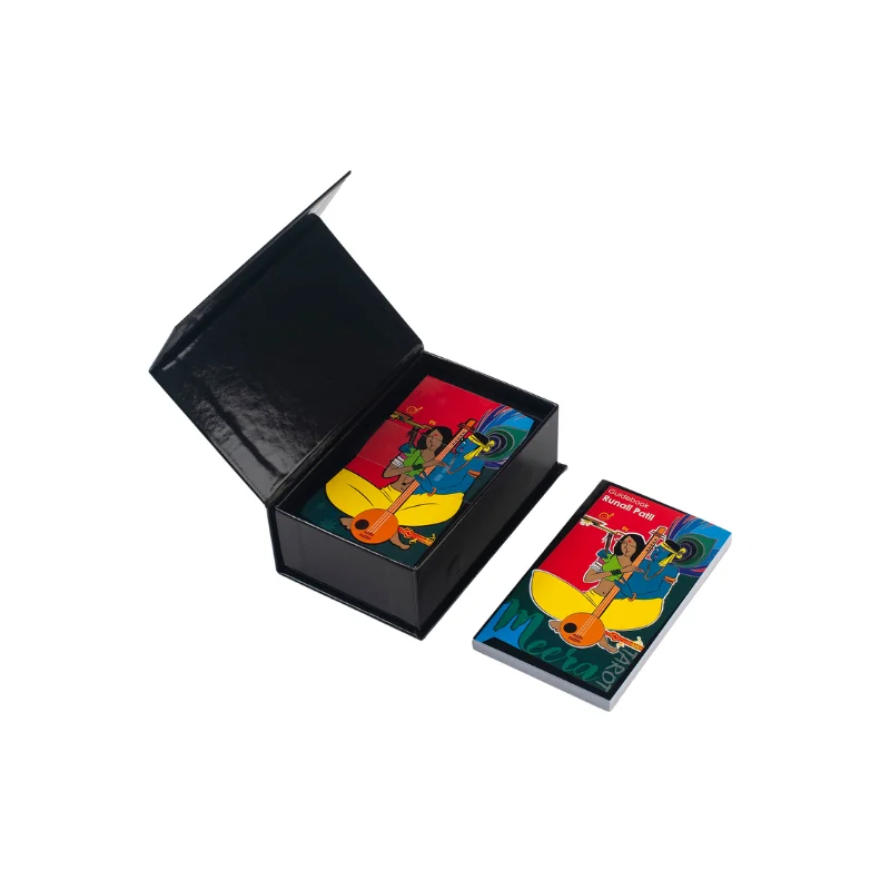 2024 High Quality Custom Holographic gold foil tarot cards Russian Version Tarot Cards with Guidebook