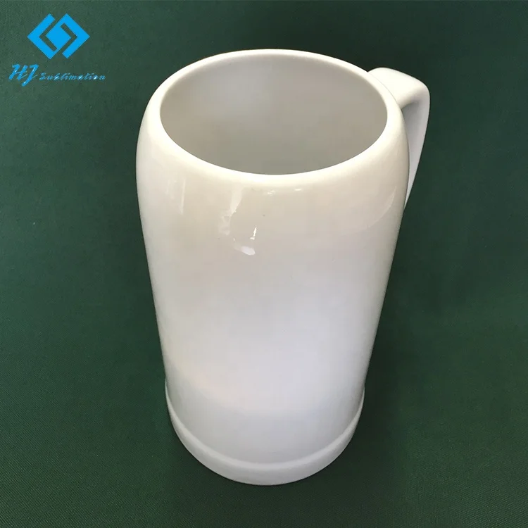 sublimation 1L German beer steins custom logo ceramic beer mug