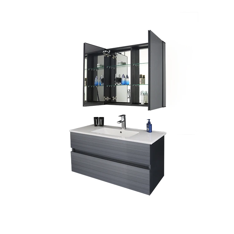 Bathroom Vanity Hangzhou White Black Color Free Standing Linen Cabinet Bathroom Cabinets
