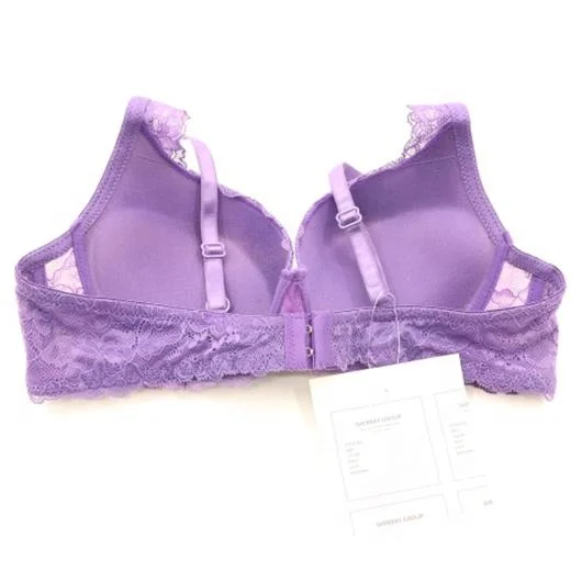 sexy hot purple soild color penti and bra underwear