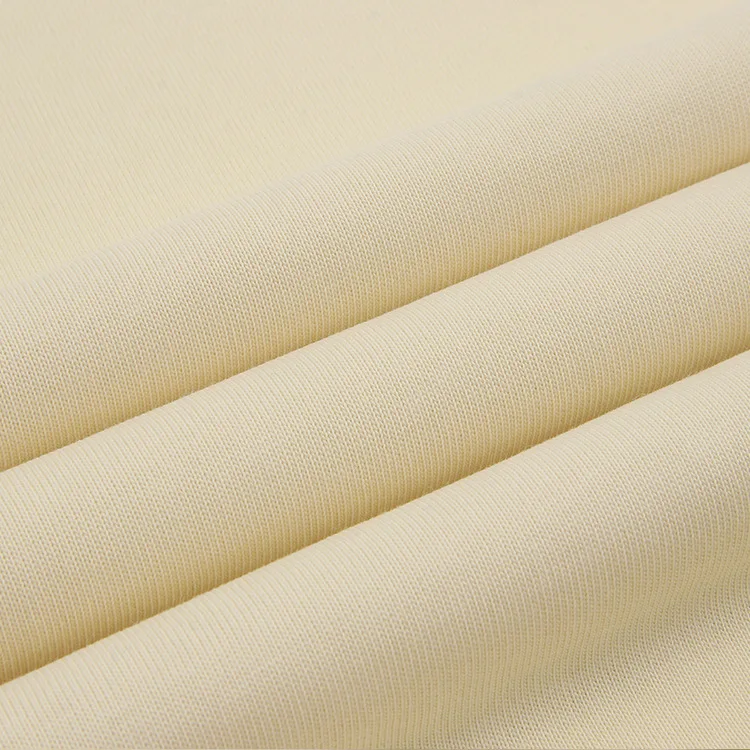 Leesourcing-Oekotex 100 Fabric For Babies Clothing Plain 94% Organic Cotton 6% Elastane